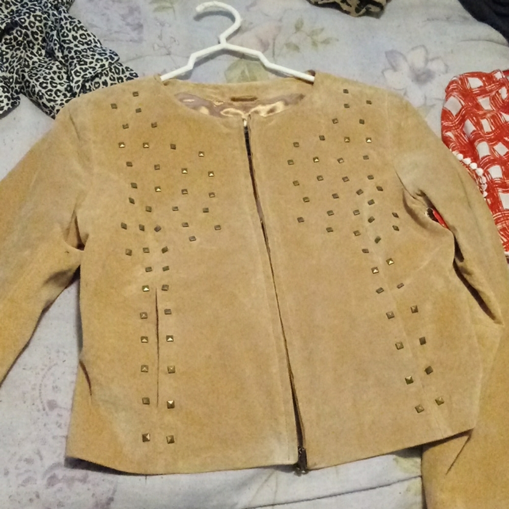 Suede tan Blazer jacket